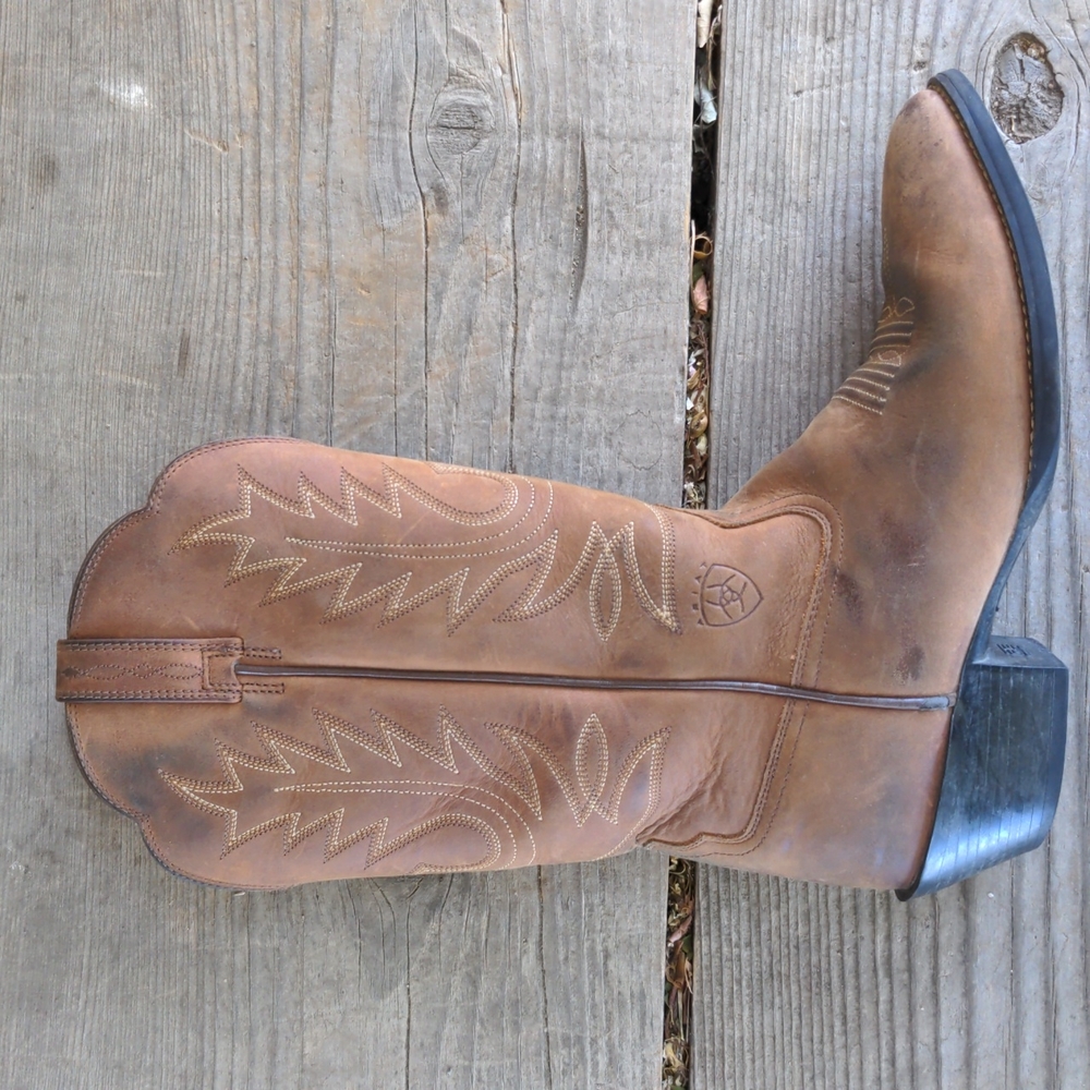 Ariat Women's Heritage Distressed Brown Western Boots Size 7B - Picture 6 of 16